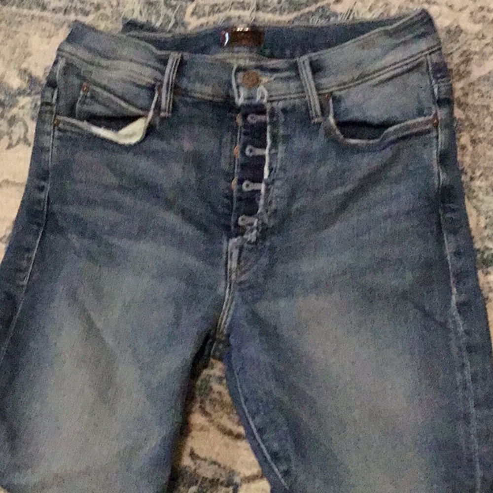 MOTHER High Rise Blue Jeans